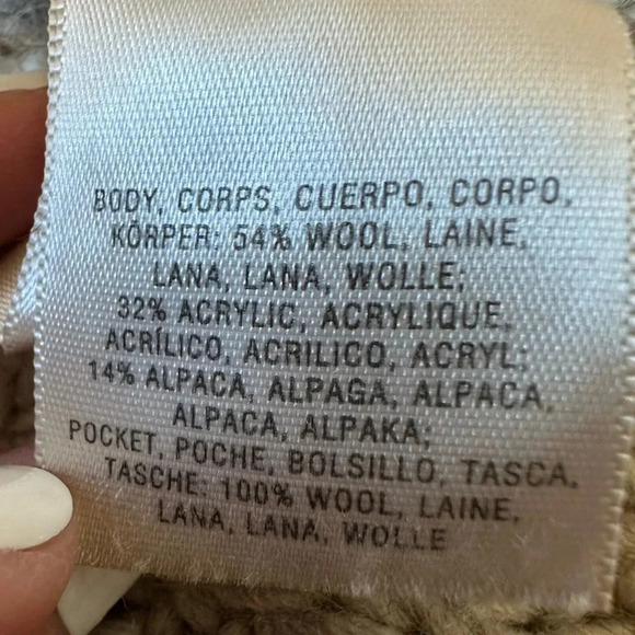 ANTHROPOLOGIE Women’s Moth Poncho Wool Knit Alpaca One size - Picture 9 of 12